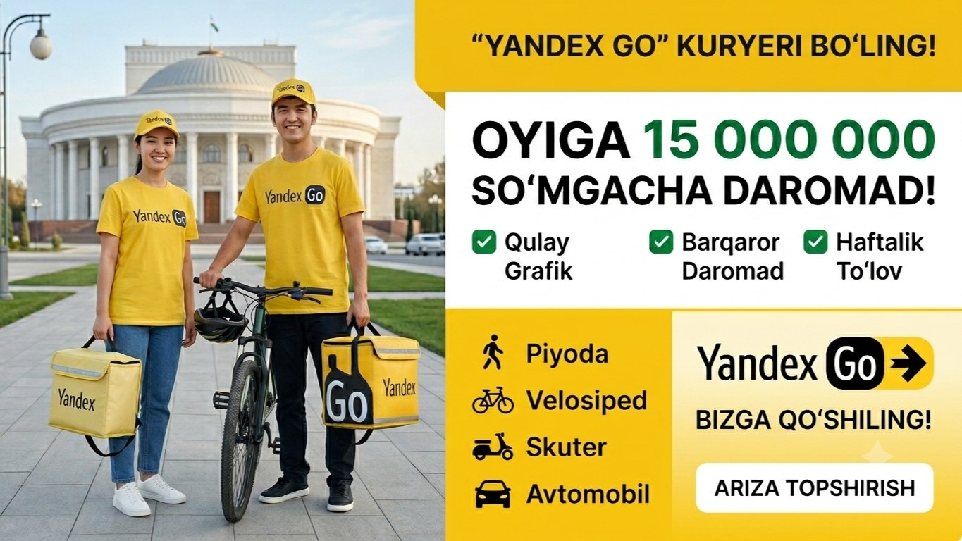 Yandex Go | Kuryer bo'lish